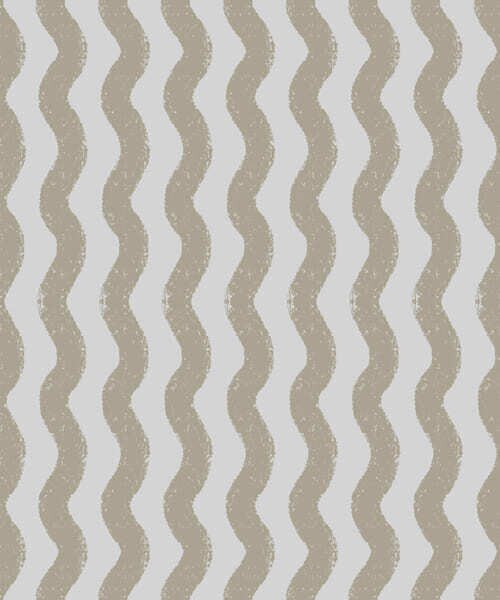 Tapet Model ondulat bej pe fond gri, Tapet geometrie, Tapet dungi, a01188v2 : Uwalls.ro