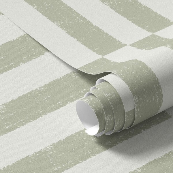 Tapet Dungi verticale de culoare verde deschis pe un fundal deschis, Tapet unic, a01190v1 : Uwalls.ro