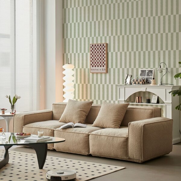 Tapet Dungi verticale de culoare verde deschis pe un fundal deschis, Tapet unic, a01190v1 : Uwalls.ro
