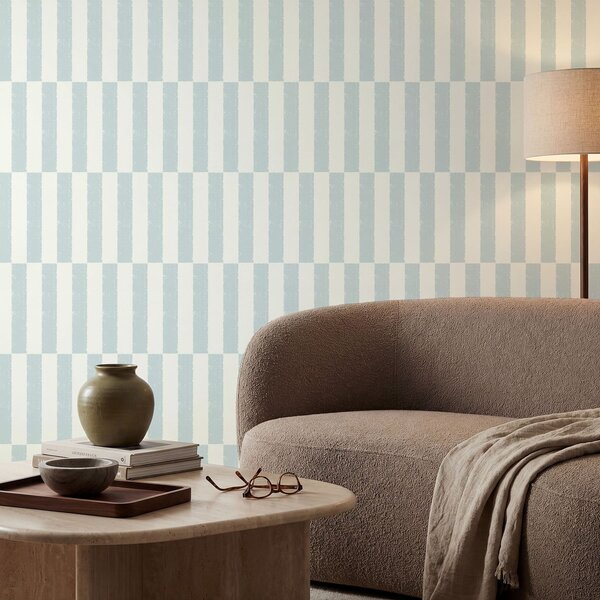 Tapet Dungi verticale de culoare albastru deschis pe un fundal deschis, Tapet unic, a01190 : Uwalls.ro