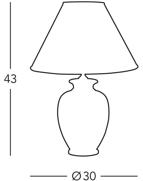 Kolarz 0014.73.6 - Lampă de masă TLAVORIO 1xE27/100W/230V