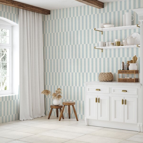 Tapet Dungi verticale de culoare albastru deschis pe un fundal deschis, Tapet unic, a01190 : Uwalls.ro