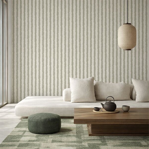 Tapet Pensule verticale de culoare gri deschis pe un fundal deschis, Tapet unic, a01191 : Uwalls.ro