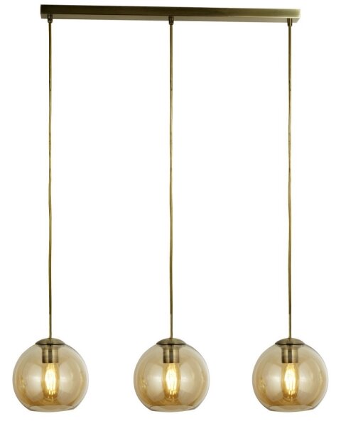 Searchlight 1623-3AM - Lustră pe cablu PENDANT 3xE27/40W/230V auriu