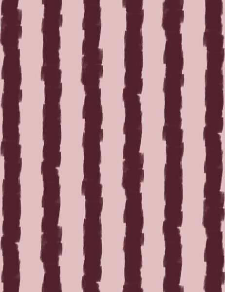 Tapet Pensule verticale de culoare burgund pe fundal roz, Tapet unic, a01191v2 : Uwalls.ro