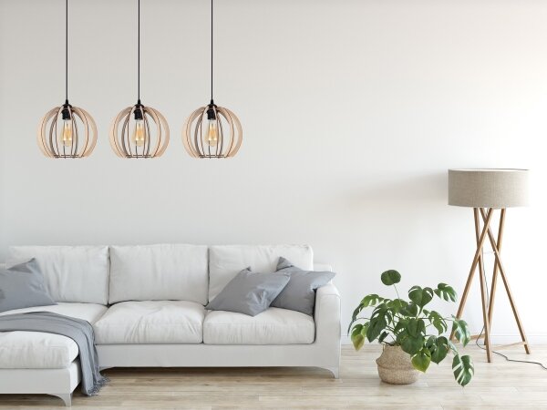 Lustră pe cablu DORO 3xE27/60W/230V