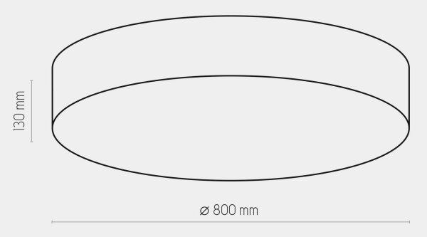 Plafonieră RONDO 6xE27/15W/230V d. 80 cm albă