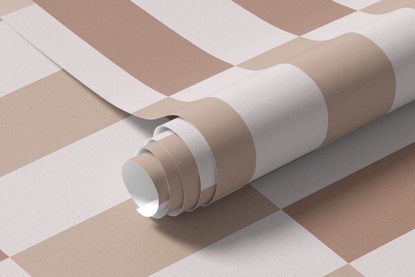 Tapet Model cu dungi în nuanțe de roz deschis, Fototapet Geometrie, w05150v1 : Uwalls.ro