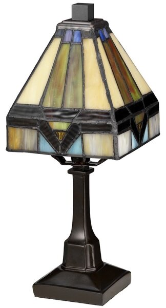 Elstead QZ-HOLMES-TL - Lampă de masă Tiffany HOLMES 1xE14/25W/230V