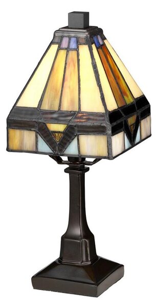 Elstead QZ-HOLMES-TL - Lampă de masă Tiffany HOLMES 1xE14/25W/230V