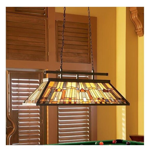 Elstead QZ-INGLENOOK-ISLE - Lustru Tiffany INGLENOOK suspendat pe lanț 3xE27/100W/230V