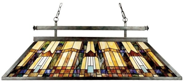 Elstead QZ-INGLENOOK-ISLE - Lustru Tiffany INGLENOOK suspendat pe lanț 3xE27/100W/230V