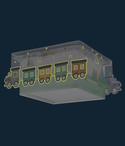 Plafonieră pentru copii TRAIN 2xE27/60W/230V Dalber 63536