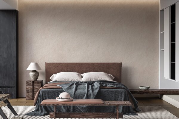 Tapet Fundal bej deschis în stil tencuială decorativă, stil minimalist, textură de piatră, Imagini de fundal unice, w09800 : Uwalls.ro