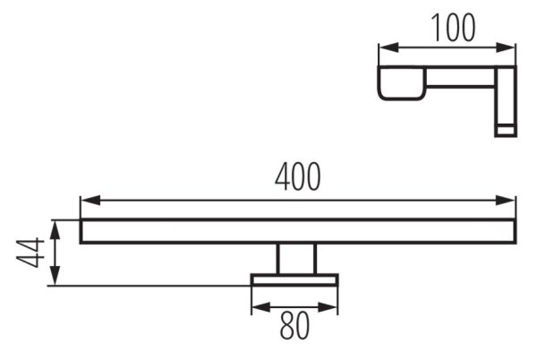 Aplică LED pentru oglindă de baie Kanlux 34930 ASTIM LED/8W/230V IP44 negru