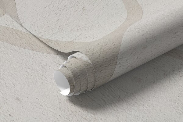 Tapet Peisaj minimalist cu copaci învăluiți în ceață, în nuanțe delicate de bej, o operă de artă cu o, Fototapet Natură, w05602 : Uwalls.ro