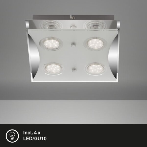 Plafonieră LED FLASH 4xGU10/3W/230V Briloner 3572-048