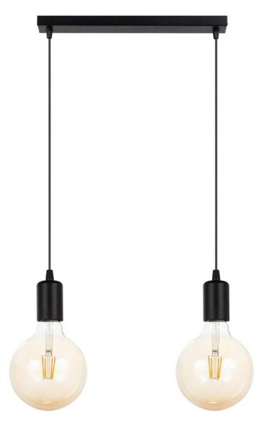 Lustră pe cablu MIROS 2xE27/60W/230V neagră