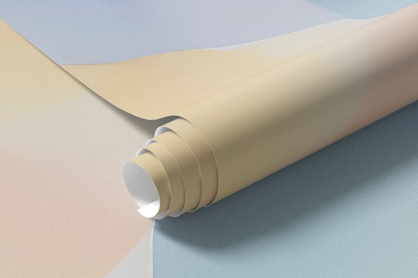 Tapet Flori colorate și translucide, în nuanțe delicate de pastel, cu un efect de acuarelă care te face să visezi, Fototapet Flori, w05607 : Uwalls.ro