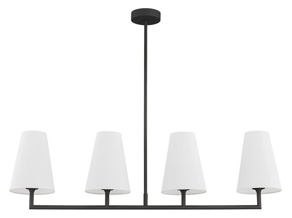 Lustră pe tijă SAFIANO 4xE27/15W/230V negru Argon 1831