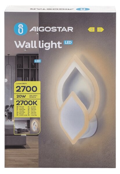 Aplică LED Aigostar LED/20W/230V 2700K alb