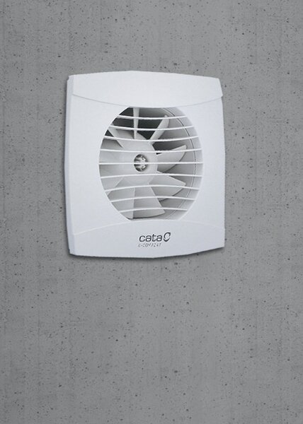 Cata Cata, UC-12 TH ventilator axial baie cu automat, 12W, teava 120mm, alb, 01300200