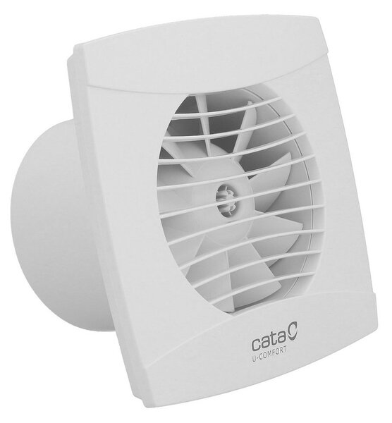 Cata Cata, UC-12 TH ventilator axial baie cu automat, 12W, teava 120mm, alb, 01300200