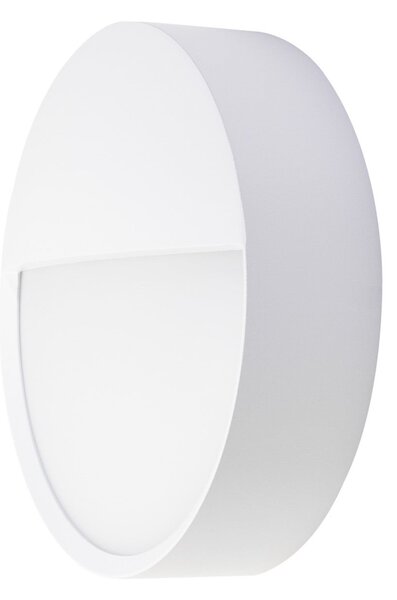 BRUMBERG Lampa de perete pentru exterior LED EYE, semi-deschisă, albă, CCT, IP65, Alb, Hol, Aluminiu, Modern