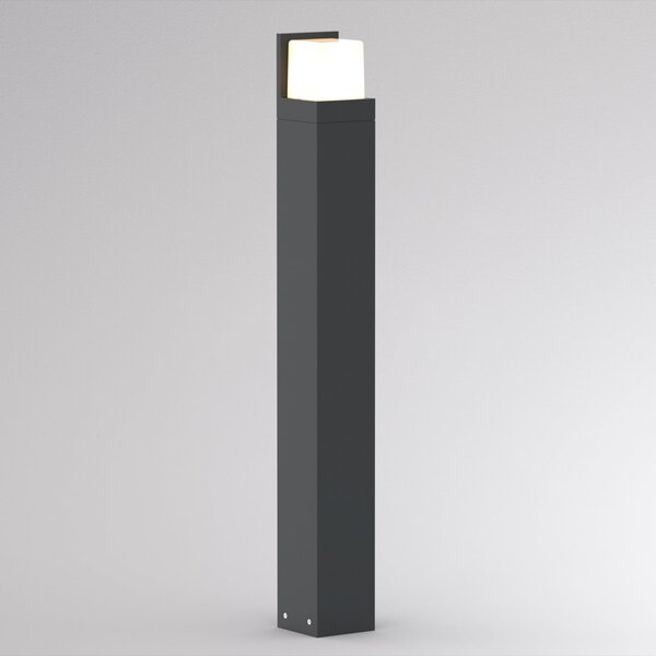 Molto Luce Bornă luminoasă LED FYNN-C, înălțime 85 cm, antracit, CCT IP65, pornit/oprit, Negru, Aluminiu, Modern