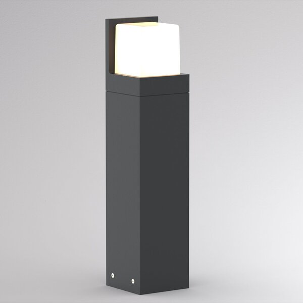 Molto Luce Bornă luminoasă LED FYNN-C, înălțime 45 cm, antracit, CCT IP65, pornit/oprit, Negru, Aluminiu, Modern, Piedestal pentru exterior