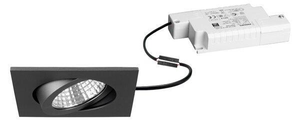BRUMBERG Spot încastrat cu LED Damita-S, dimabil prin telecomandă, titan mat,, reglabil, Metalic, Baie, Aluminiu, Luminile încastrate unghiulare