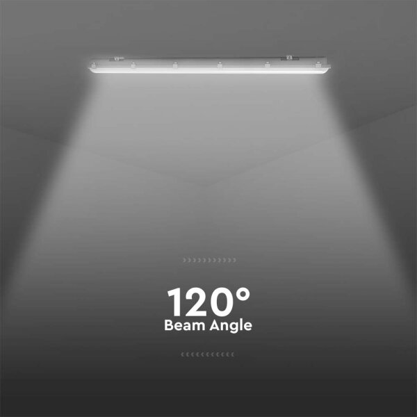 Corp de iluminat LED fluorescent tehnic cu senzor de mișcare LED/36W/230V 6500K IP65 120 cm