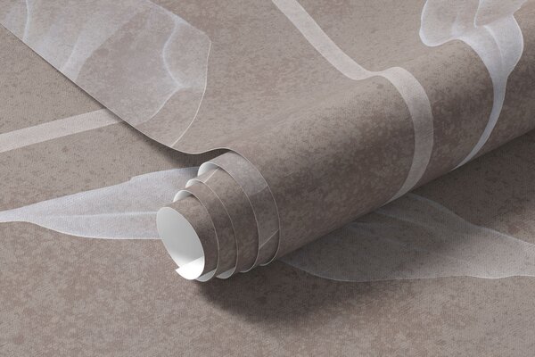 Tapet Flori elegante și aerisite, cu petale translucide dispuse în straturi, pe tulpini lungi și delicate, Fototapet Flori, w05579v3 : Uwalls.ro