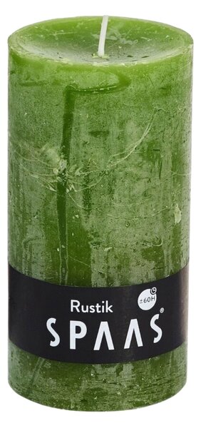 Lumanare stalp SPAAS RUSTIK 13 cm verde