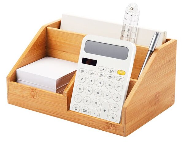 Organizator de birou, din bambus, 240x160x118 mm, Forofis 92002