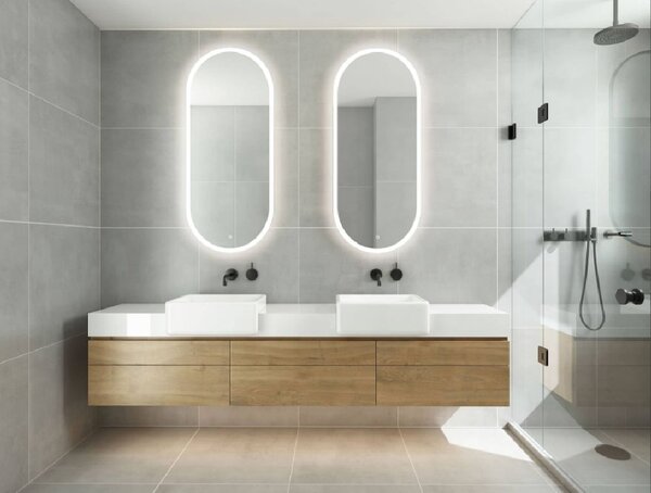 Venti Elipson oglindă 45x105 cm oval cu iluminare 5907459662771