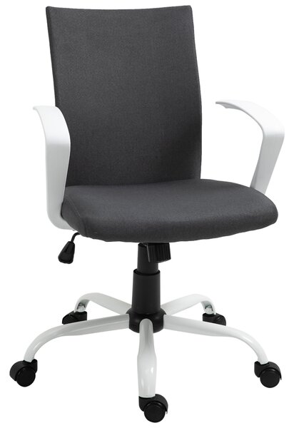 Vinsetto Scaun de Birou Ergonomic și Pivotant pentru Birou, Gri Închis | Aosom Romania