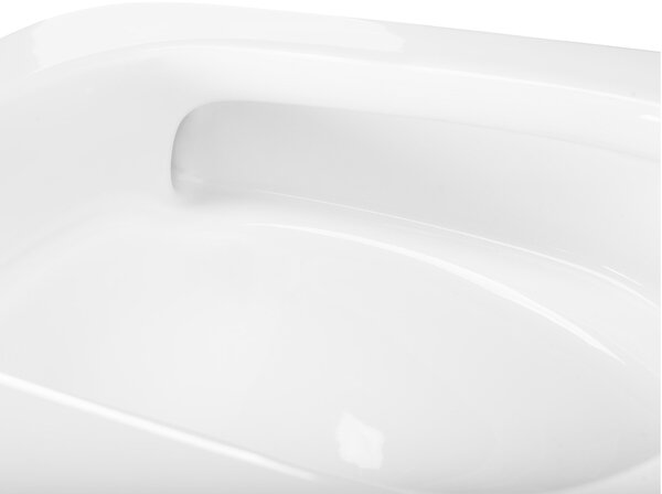 Rea Dexter, vas de toaletă suspendat fără margini Tornado 515x365x350 mm + capac WC duroplast, alb lucios, REA-C1278