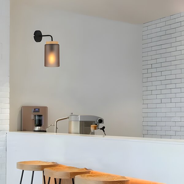 Lampa de perete APP1814-1W Frosted Grey