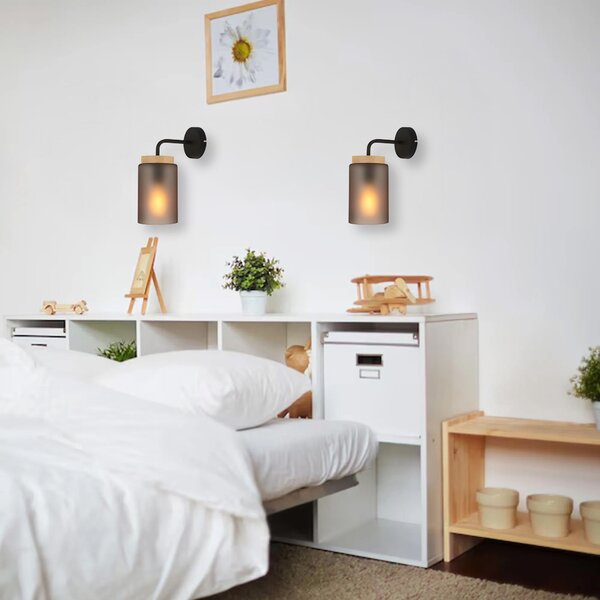 Lampa de perete APP1814-1W Frosted Grey