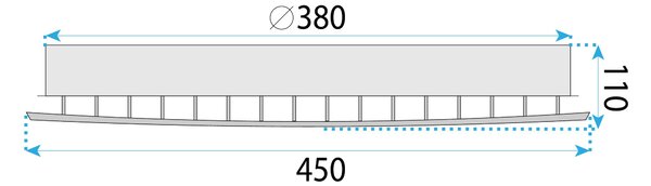 Lampă de tavan LED MS014-C Chrome
