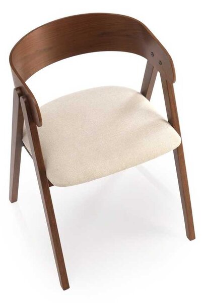 Scaun de bucătărie Bailey, bej / nuc