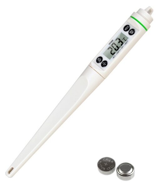 Termometru digital cu sonda pentru bucatarie, lichide, alimente, carne, lactate, prajituri, ceara etc. -50° C - +350° C, model Premium, alb