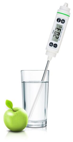 Termometru digital cu sonda pentru bucatarie, lichide, alimente, carne, lactate, prajituri, ceara etc. -50° C - +350° C, model Premium, alb