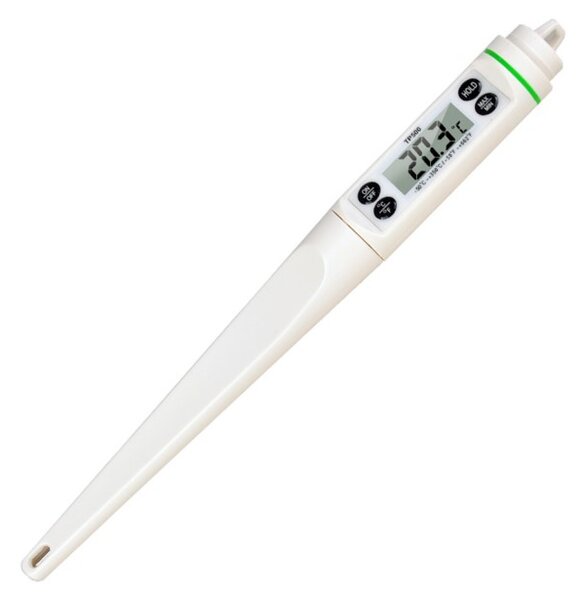 Termometru digital cu sonda pentru bucatarie, lichide, alimente, carne, lactate, prajituri, ceara etc. -50° C - +350° C, model Premium, alb