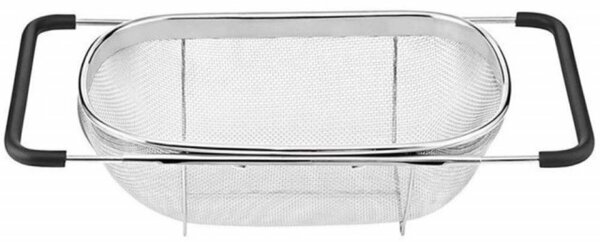 Strecuratoare extensibila din inox Pufo pentru chiuveta, 29 x 18 cm