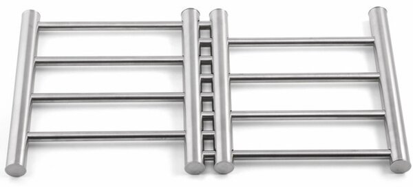 Suport metalic extensibil Pufo Kitchen pentru vase fierbinti, oale, cratite, tip gratar, 20 x 37 cm, reglabil