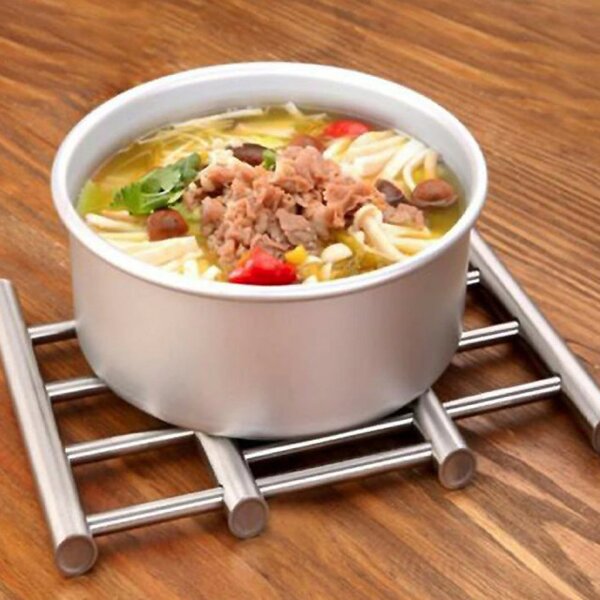 Suport metalic extensibil Pufo Kitchen pentru vase fierbinti, oale, cratite, tip gratar, 20 x 37 cm, reglabil