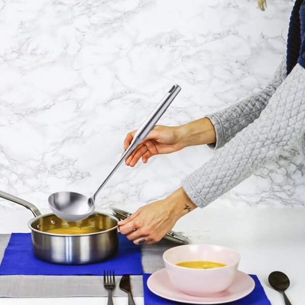 Polonic Pufo Premium din inox pentru servit si gatit, rezistent, 33 cm