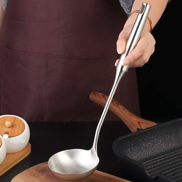 Polonic Pufo Premium din inox pentru servit si gatit, rezistent, 33 cm